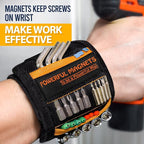 Tool Gifts for Men Stocking Stuffers - Magnetic Wristband for Holding Screws, Wrist Magnet, Gifts for Dad Father Husband Him, Gadget Tool Men Women Magnetic Tool Gift for Carpenter,Woodworker,2 Pack.