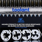 toolant 127pcs SAE/Metric Tap and Die Set, Ratcheting SAE Metric TAP and Die Set Standard with Drill Bit Combo for Threading