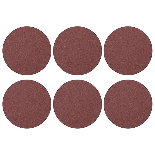 HARFINGTON 25 Pcs 8 Inch Sanding Disc 80 Grit Hook and Loop Sandpaper Random Orbital Sander Pads for Woodworking Automotive Metal Polishing