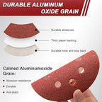 5 Inch Sanding Discs Hook and Loop, 70 PCS 8 Hole Adhesive Sandpaper, Including 40/60/80/120/180/240/320 Grit for Random Orbital Sander