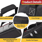 IRONLAND Tool Bag Organizer 16.5 Inch for men, Waterproof Heavy Duty ToolBag Organizer Storage, Tool box Organization, Soft Handle Large Zipper Carrying Toolbox, Dad Men Mechanic Birthday Gift