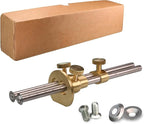 Double blade Wheel Marking Gauge Kit with 2 Extra Cutter Wheels and Screws, Small Anti Roll Brass Head, Metric Micro Adjuster Ruler, Woodworking Tools Scriber for Woodworking