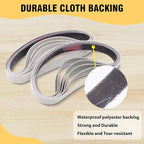 1/2 x 12 Inch Knife Sharpener Sanding Belts for Work Sharp, 5000 Ultra Fine Grit Replacement Sharpening Belt Kit for Official Work Sharp (WSKTS & WSKTS-KT/Mk.1 & Mk.2) Knife & Tool Sharpener, 10 Pcs