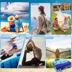 6 Pack Microfiber Oversized Lightweight Beach Towel 71"x32" Extra Thin Large Sand Free Towels Travel Swim Pool Yoga Gym for Adults Women Men Beach Essentials Accessories Vacation Gift