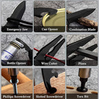 RoverTac 15-in-1 Multitool Knife – Gifts for Men, Dad, Husband – Folding Knife with Screwdrivers, Pliers, Saw – Camping Gear for Hiking, Survival, DIY, Great for Valentine, Birthdays, Father’s Day