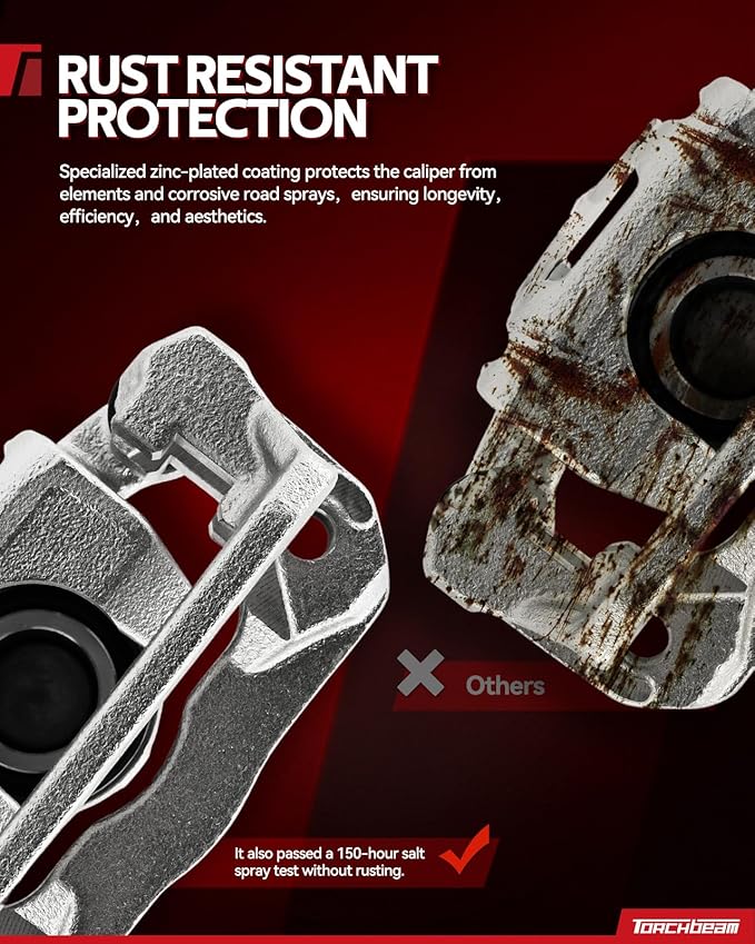 Torchbeam Rear Brake Caliper Right for Chevrolet 2001 2003-2006 Silverado 1500, GMC 2001 2003-2006 Sierra 1500, Chevrolet 2000 2002-2006 Tahoe 5.3L, Rear Right Caliper Replace # 18B4765