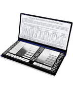 30 Specimens Surface Roughness Comparator Composite Pocket Set Gauge, Ra0.05-12.5mm Microfinish Comparator, Surface Finish Comparator Set for Lathe Machinery Manufacturing Teaching