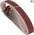 10 Pcs Sanding Belts 1 x 42 Inch 120 Grit Aluminum Oxide Abrasive Sandpaper for Belt Sander Metal Grinding Wood Working Weld Rust Removal
