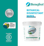 Benefect Botanical Disinfecting Wipes - (250 Wipe Count) Natural, No Residue - Antibacterial Disinfectant, Multi-Surface Cleaning and Sanitizing Wipes