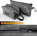 LIGHT DUST Tool Bags with Zipper, 6 Pack Combo Size Small Accessory Pouches Backpack Toolbag Organizers, Heavy Duty Hanging Storage Organization for Men Screwdrivers Sockets Wrenches Bits Garage RV