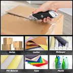 DIYSELF Premium Utility Knife, Retractable Box Cutter, Heavy Duty Razor Knife Set with Rubber Grip for Cutting Boxes, Cardboard, and Packaging (2-Pack)