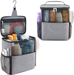 Lifewit Mesh Shower Caddy Bag Portable College Dorm Room Essentials Caddy Tote Basket for Bathroom, Gym, Travel, Camping Quick Dry Hanging Shower Organizer Toiletry Bag for Women Wen, Large, Gray