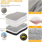 Insulated Pouch (5˚F) - 13" W x 12" H Backflow Preventer Cover for Outside Pressure Vacuum Breaker - Sprinkler Cover with Thick Layers Fabric - Grey