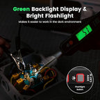 KAIWEETS 0.8V-100V DC Smart Automotive Test Light, Buzzer Circuit Tester with Sharp Probe, Bidirectional Voltage Tester with Flashlight, Electric Test Pen for Car Battery Polarity Continuity Fuses