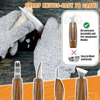 Wood Carving Kit, 36Pcs Wood Carving Tools with Paint and Beewax, Wood Whittling Kit with 4Pcs Whittling Knives & Storage Bag for Beginners and Enthusiasts