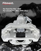 cciyu Rear Left Brake Caliper Assembly w/Bracket 18B5213 2009 For Ford For Flex,2009 2010 2011 For Lincoln For MKS