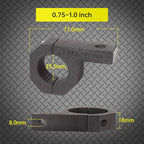 Bar Clamps - 4Pack,Horizontal Roll Cage Clamp 0.75 inch,0.875 inch,1.0 inch,Roll Bar Clamp for Bar Diameter 3/4" to 1.0" Mounting Bracket (0.75~1.0" Clamps)