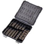 Cobalt Drill Bits Set for Hardened Metal and Stainless Steel, 101Pcs 1/16"-1/2" M35 HSS Twist Jobber Metal Drill Bits, with Index Storage Case