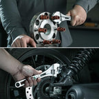 SK 10-Inch Adjustable Wrench, 1-1/4" Jaw Capacity, Cr-V Steel, SAE&Metric Scales