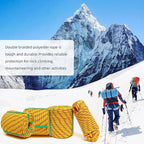 Arborist Rope, 1/2 Inch x 200 Feet Double Braided Climbing Rope Polyester for Outdoor, Climbing, Hiking, Swing, Tree Work, Halyard, Sailing etc(Yellow)