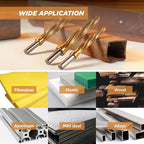 4pcs Bridge/Construction Reamer Set, 3/8", 1/2", 5/8", 3/4”, M2 HSS Taper Chucking Reamer Drill Bit for Steel Alloy Aluminum Metal Wood Plastic, 3/8" or 1/2" Shank, to Enlarge/Align Holes