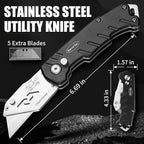 RoverTac Multitools Set - 12-in-1 Multi Tool Hammer, LED Flashlight, Utility Knife in Premium Gift Box, Camping Essentials Survival Camping Gear, Multitool Gift for Men Dad Him
