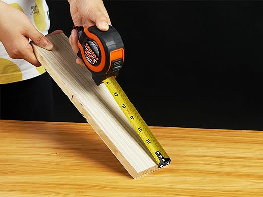 Greendale - 3 Pack - Tape Measures 25 ft - Easy to Read Fractions to 1/8th inch - Magnetic Tip - Thumb and Quick Lock - Autowind - Belt Clip - Measuring Tapes Retractable - Red/Orange