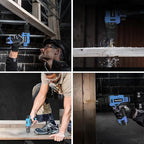 PULITUO 12V Blue Cordless Drill Set - Power Drill Kit with Battery and Charger, 3/8-Inch Keyless Chuck, Built-in LED, 21+1 Torque Setting