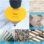 HARFINGTON Diamond Beveling Chamfer Bits 83mm Dia 5/8-11 Thread Cone Grinder Bit with Adapter, Countersink Drill Bit to Enlarge Holes for Porcelain Tile, Marble, Ceramic, Glass, Stones