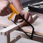 6 in. Mini Hacksaw Frame - 150mm Extra Fine Cut Junior Hack Saw with Bi-Metal Blade for Metal and Wood