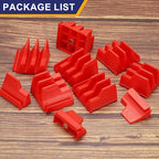 PATIKIL 46pcs Magnetic Wrench Organizer for Tool Box, Magnetic Modular Wrench Organizer Holder Toolbox Universally for 46 Tools Drawer Chest Ratcheting Offset Wrenches, Red