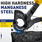 haisstronica Cable Cutters Ratcheting Cable Cutter Heavy Duty Wire Cutters for Copper Aluminum Cable Cutting Up to 500 Kcmil