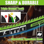 15-Inch Arc Curved Reciprocating Saw Blades Set with Storage Box – 5 Pieces, 5 TPI, CR-V Steel for Tree Trimming & Wood Pruning