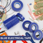 Treela 20 Rolls Electrical Tape 3/4 Inch Waterproof Vinyl Electrical Insulating Tape Flame Retardant Indoor Outdoor High Temperature Resistance Accessory for Wire and Cable(Royal Blue,66 ft)