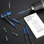 WORKPRO 6pcs PH2 Impact Phillips Screwdriver Bit Set, S2 Professional CNC Anti-Slip Magnetism Bits, 1/4" Hex-Shank #2 Phillips Impact Driver Bits, 4" Long Impact Screwdriving Bits with Holder