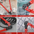 MAXPOWER Steel Cable Cutters,18-Inch Heavy Duty Wire Rope Cutter, Steel Wire Cutters Heavy Duty Industrial Strength Cable Cutter for Hard Wire Ropes, Stainless Steel Wire