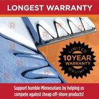 RADIANT SOLUTIONS HeatTapePro - Intelligent Commercial Grade Self-Regulating Heat Cable with GlowCap™ - 10 YR warranty - Ice Dam & Pipe Freeze Protection - 100 ft cable + 10 Ft Cord, 120V, 6 watts/Ft