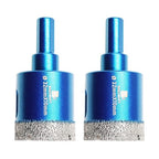 Dry Diamond Core Drill Bit Set,BRSCHNITT 2pcs/Pack 1 1/4 Inch (32 mm) Diamond Hole Saw Core Drill Bit with Triangle Shank for Porcelain Tile Ceramic Stone Granite Marble