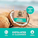 Dr. Squatch Natural Bar Soap for Men - Cold Process Soap with No Harsh Chemicals - Coconut Castaway (5 oz, 3-Pack)
