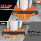 Contour Gauge Duplicator with Lock, 2 Pack Widen Shape Contour Duplication Gauge Profile Tool (5" & 10"), Precisely Copy Irregular Shape Instant Template for Corner, Pipe, Tile, Flooring, Molding