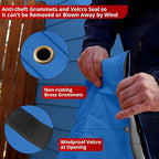 Redford Supply Co. Cold Snap (0F) Backflow Preventer Cover, Pipe Insulation, Sprinkler Valve Cover, Blue