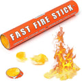 Fast Fire Stick - Survival Fire Starting Tinder, New Fat Rope Stick Version, Best Firestarter for Emergency, Survival, Campfire, Bushcraft, and Hiking - Waterproof & Non-Toxic