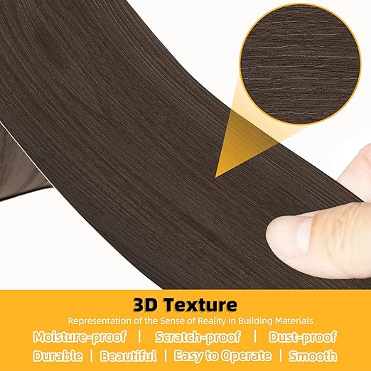 GSCIT Club Red Walnut Wood Tape, 2.3 inch X 15ft Self Adhesive Wood Grain Tape Red Walnut Repair Patch for Tables, Chairs, Baseboards, Doors, Windows, Floors, Handicraft DIY.