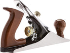 Amazon Basics No.4 Adjustable Universal Precision Smoothing Bench Hand Plane with 2-Inch Blade and Wooden Handles, Brown