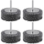 Rocaris 4 Pack Wire Brush for Drill Set,3 Inch Wire Wheel for Drill Attachments,Heavy Duty Wire Wheel Removal Paint Rust & Corrosion, 0.0118" Carbon Steel Wire, 1/4in Shank, 20000RPM