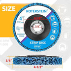 10 Pack Strip Discs Stripping Wheel 4.5 inch for Angle Grinder Clean and Remove Paint Coating Rust Welds Oxidation (4-1/2" x 7/8")