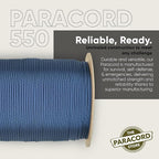 The Paracord Store | Type III 550 Paracord - 1000 FT Spool, Royal Blue | Heavy Duty 7 Strand Tactical Paracord - USA Made Nylon Outdoor Parachute Cord for Camping, Fishing & More - Survival Cord