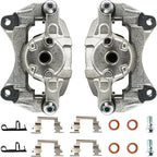 Torchbeam Front Brake Calipers Set for Jeep 2007-2017 Patriot, Jeep 2007-2016 Compass, Dodge 2008-2014 Avenger, Chrysler 2011-2014 200, Front Left and Front Right Calipers Replace # 18B5032+18B5033