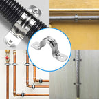 OhLectric Two Hole Rigid Pipe Strap - Sturdy Steel Strap Clamps - Zinc Plated Steel - Reinforced Rib - Corrosion Resistant - Easy to Install - 5 Inches - OL-43251