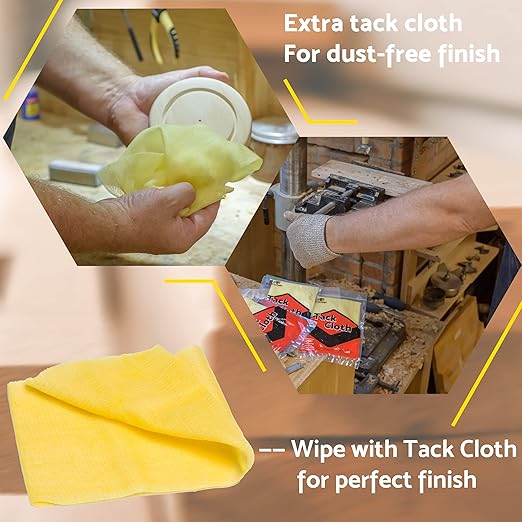 S&F STEAD & FAST Mouse Sander Pads 80 Grit 25 Pack for Black and Decker, Mouse Sander Sandpaper, 12 Hole Hook and Loop Sanding Pads, Detail Palm Sand Paper Set with Tack Cloth